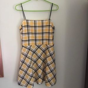 Yellow Plaid Dress
